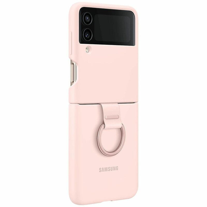 Чeхол-накладка Samsung Silicone Cover with Ring для Samsung Galaxy Flip 4 SM-F721 Pink (EF-PF721TPEGUA)