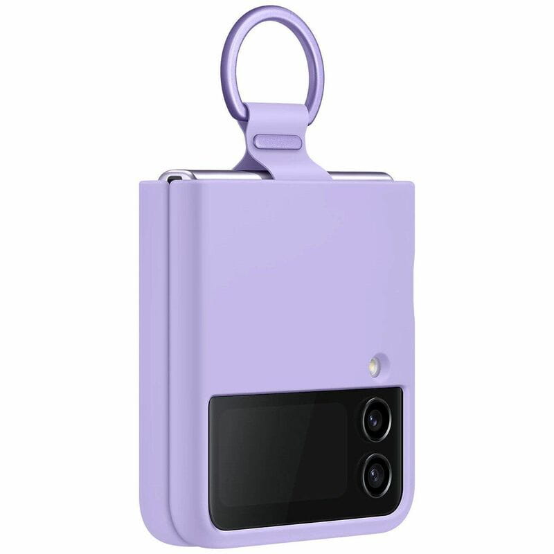 Чeхол-накладка Samsung Silicone Cover with Ring для Samsung Galaxy Flip 4 SM-F721 Lavender (EF-PF721TVEGUA)