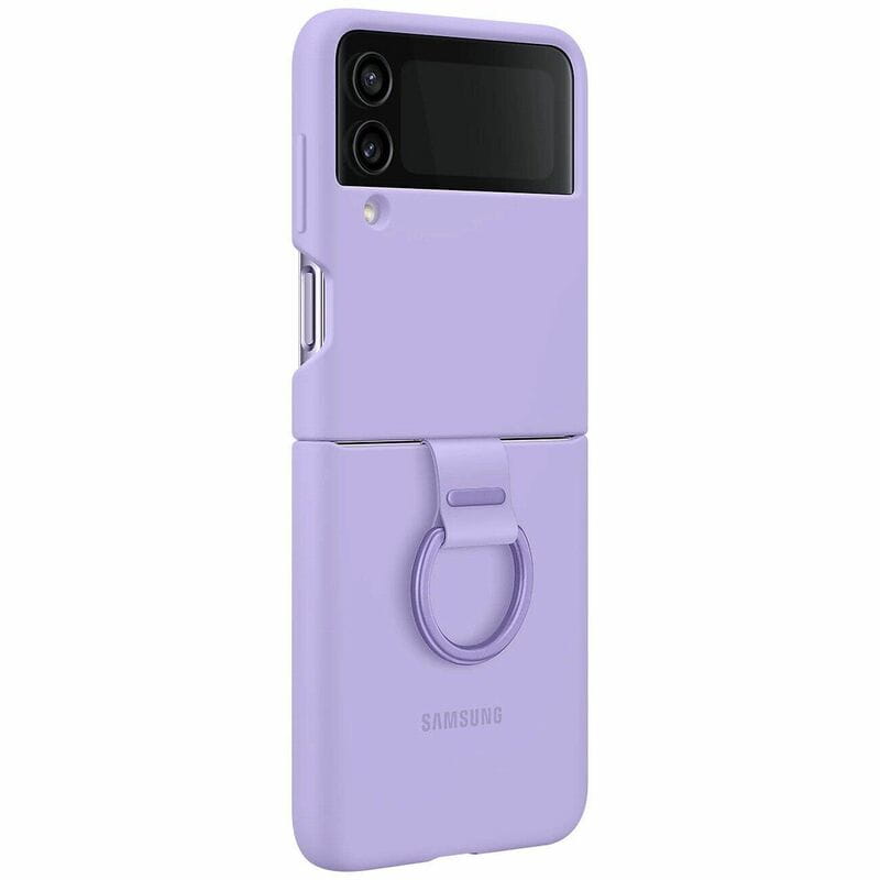 Чeхол-накладка Samsung Silicone Cover with Ring для Samsung Galaxy Flip 4 SM-F721 Lavender (EF-PF721TVEGUA)