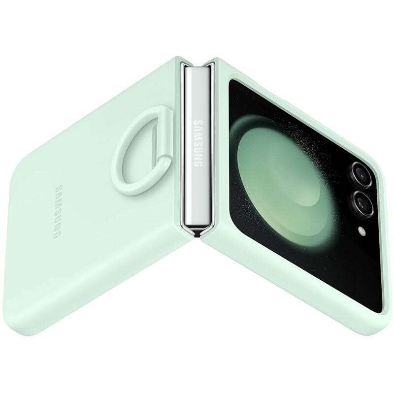 Чохол-накладка Samsung Silicone Cover with Ring для Samsung Galaxy Flip 5 SM-F731 Mint (EF-PF731TMEGUA)