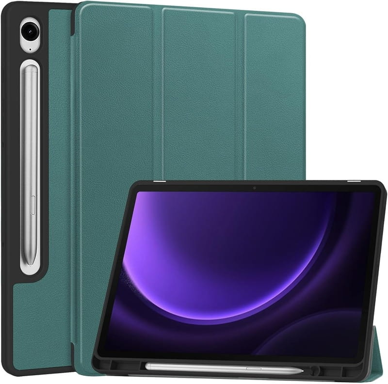 Чехол-книжка BeCover Flexible TPU Mate для Samsung Galaxy Tab S9 (SM-X710/SM-X716)/S9 FE (SM-X510/SM-X516B) Dark Green (712529)