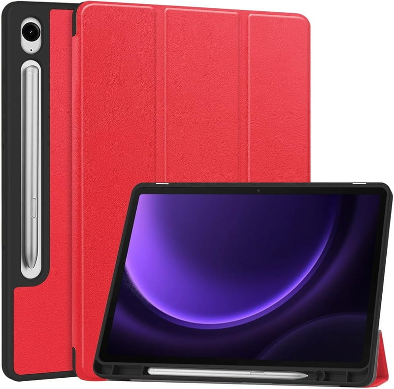 Чехол-книжка BeCover Flexible TPU Mate для Samsung Galaxy Tab S9 (SM-X710/SM-X716)/S9 FE (SM-X510/SM-X516B) Red (712531)