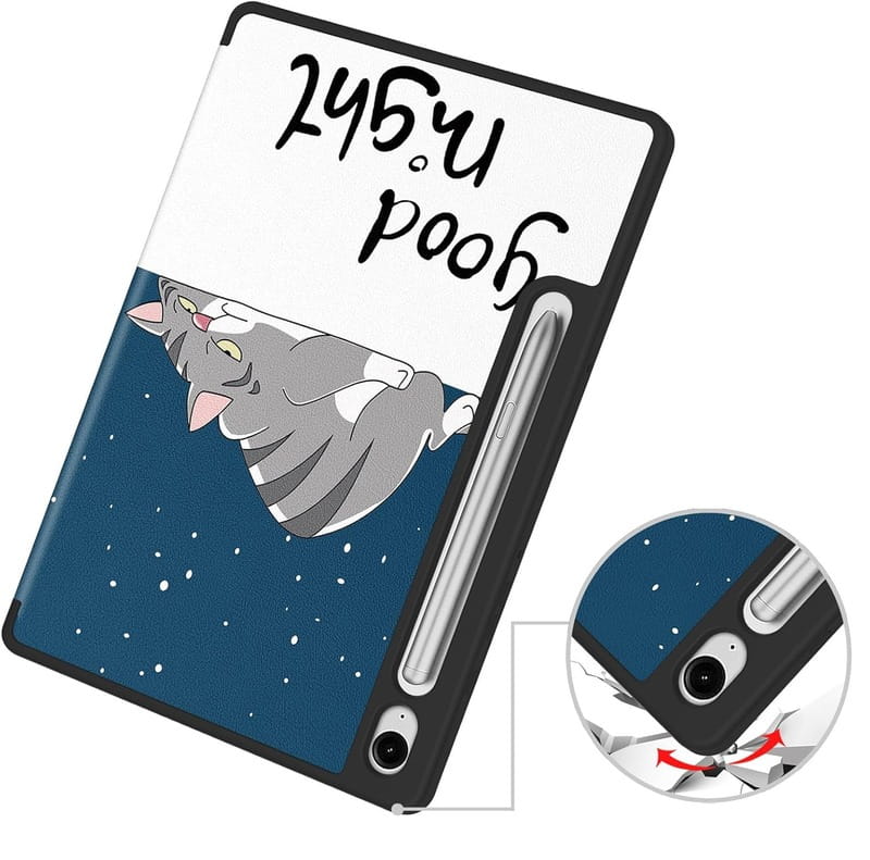 Чохол-книжка BeCover Flexible TPU Mate для Samsung Galaxy Tab S9 (SM-X710/SM-X716)/S9 FE (SM-X510/SM-X516B) Good Night (712535)
