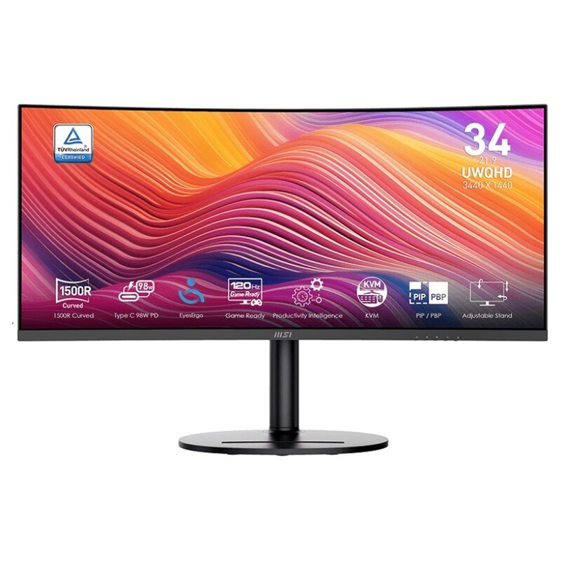 Монітор MSI 34" Modern MD342CQP VA Black Curved 120Hz