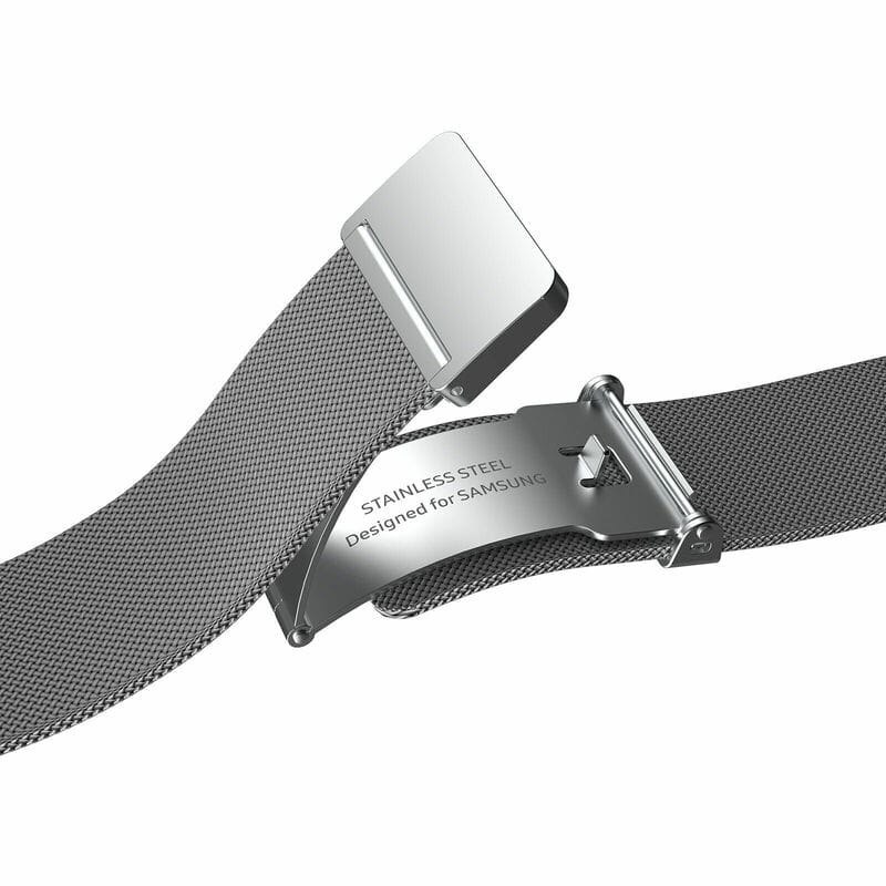 Ремінець Samsung Milanese Band для Samsung Galaxy (20mm, S/M) / Watch 4 / Watch 5 / Watch 6 Silver (GP-TYR860SAASU)