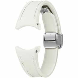 Ремешок Samsung D-Buckle Hybrid Eco-Leather Band для Samsung Galaxy (20mm, S/M) / Watch 4 / Watch 5 / Watch 6 Cream (ET-SHR93SUEGEU)