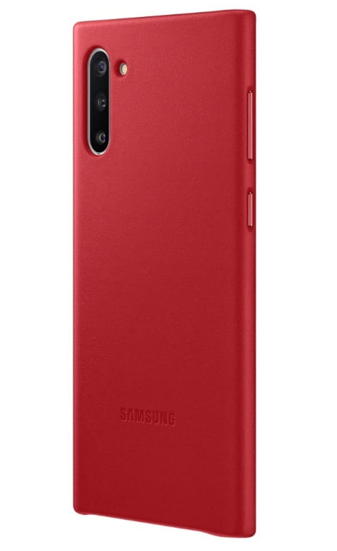 Чeхол-накладка Samsung Leather Cover для Samsung Galaxy Note 10 SM-N970 Red (EF-VN970LREGRU)