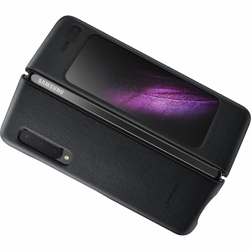 Чохол-накладка Samsung Leather Cover для Samsung Galaxy Fold SM-F900 / F907 Black (EF-VF900LBEGRU)