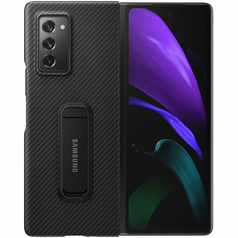 Чeхол-накладка Samsung Aramid Cover для Samsung Galaxy Fold 2 SM-F916 Black (EF-XF916SBEGRU)