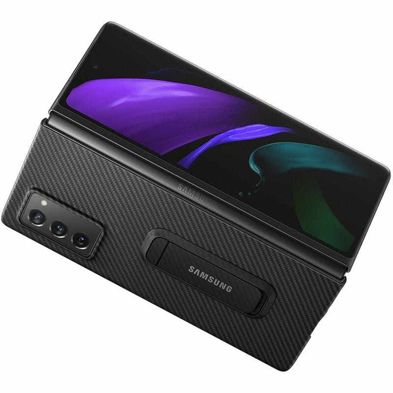 Чeхол-накладка Samsung Aramid Cover для Samsung Galaxy Fold 2 SM-F916 Black (EF-XF916SBEGRU)