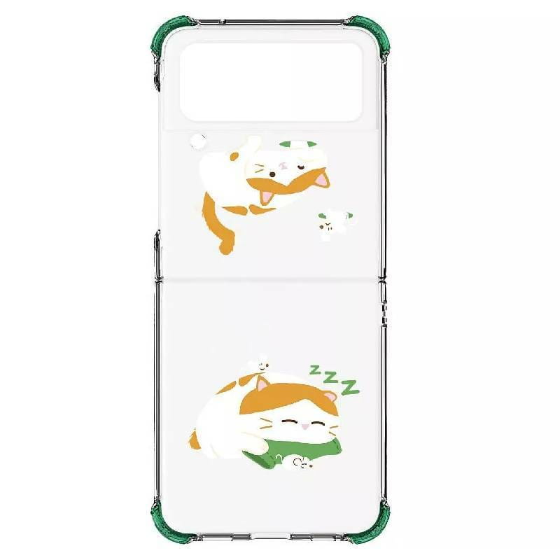 Чохол-накладка Samsung Cat Catching Fish Case для Samsung Galaxy Flip 4 SM-F721 Transparent (GP-FPF721HIAWW)