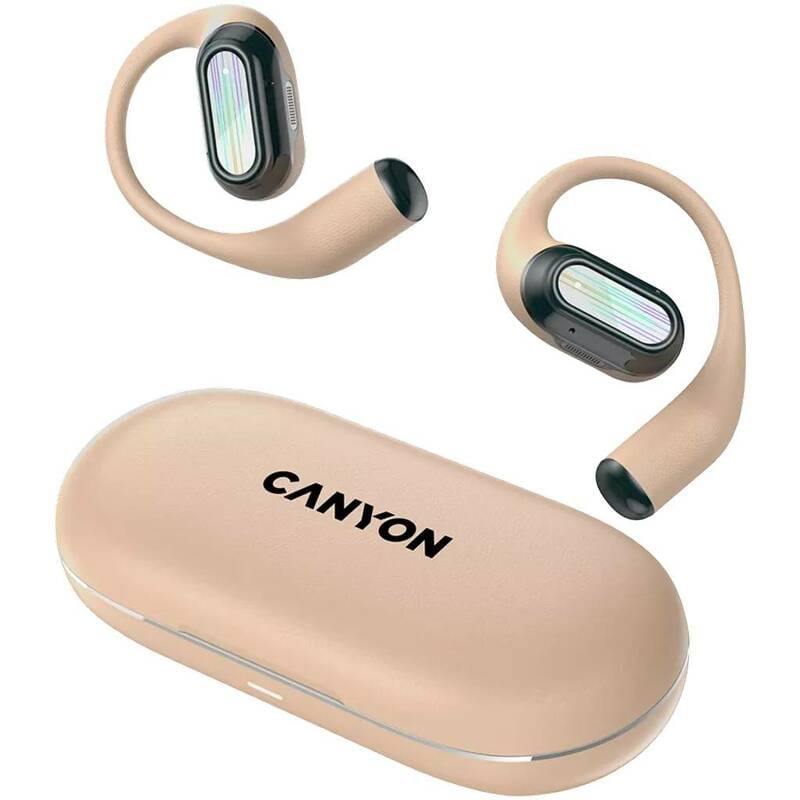 Bluetooth-гарнитура Canyon TWS-12 Headset On Flow Beige (CNS-TWS12BE)