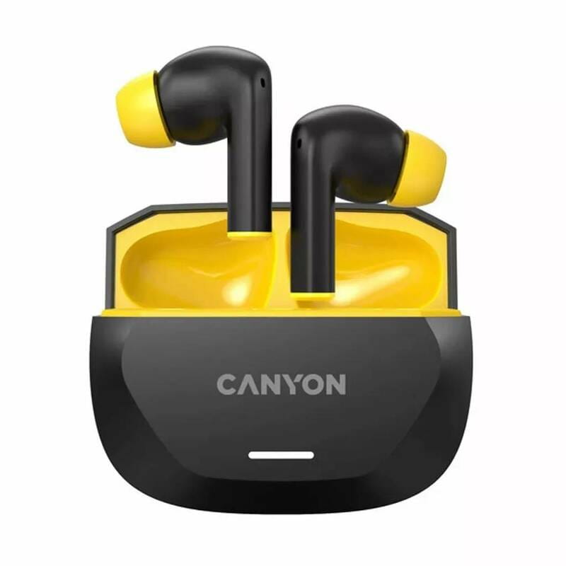Bluetooth-гарнитура Canyon TWS-7 Hexagon Black/Yellow (CNS-TWS7BY)