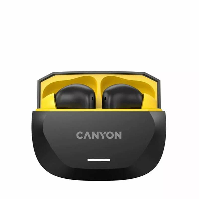 Bluetooth-гарнитура Canyon TWS-7 Hexagon Black/Yellow (CNS-TWS7BY)