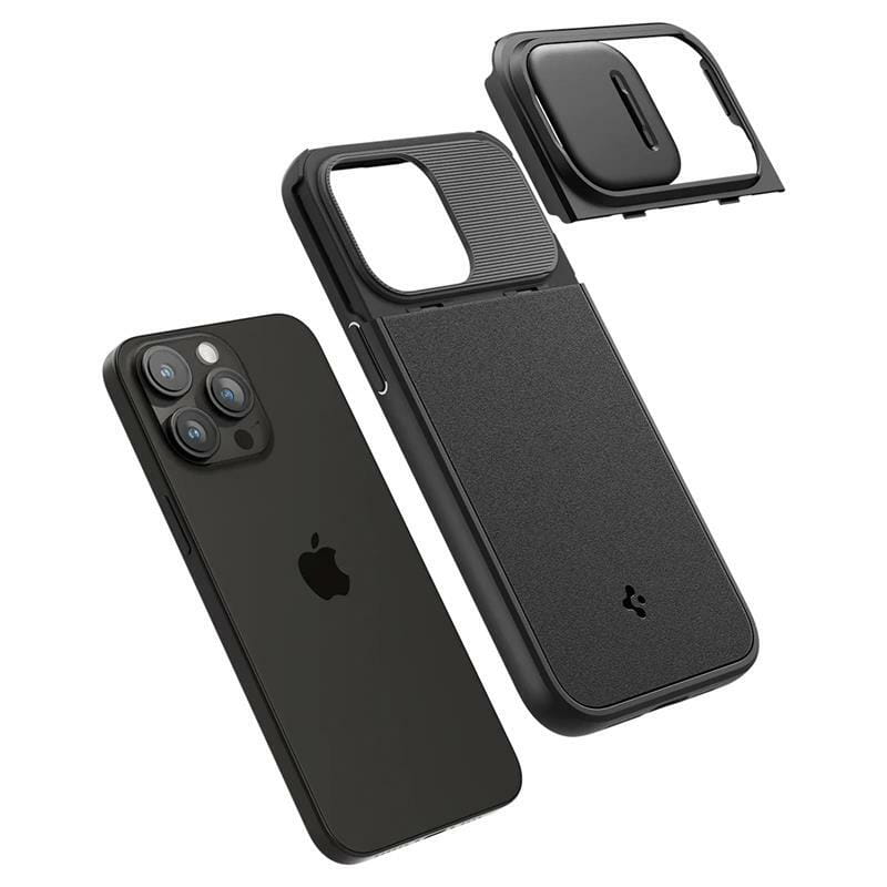 Чeхол-накладка Spigen Optik Armor MagFit для Apple iPhone 15 Pro Black (ACS06738)