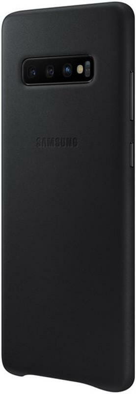Чехол-накладка Samsung Leather Cover для Samsung Galaxy S10+ SM-G975 Black (EF-VG975LBEGRU)