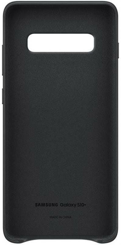 Чехол-накладка Samsung Leather Cover для Samsung Galaxy S10+ SM-G975 Black (EF-VG975LBEGRU)