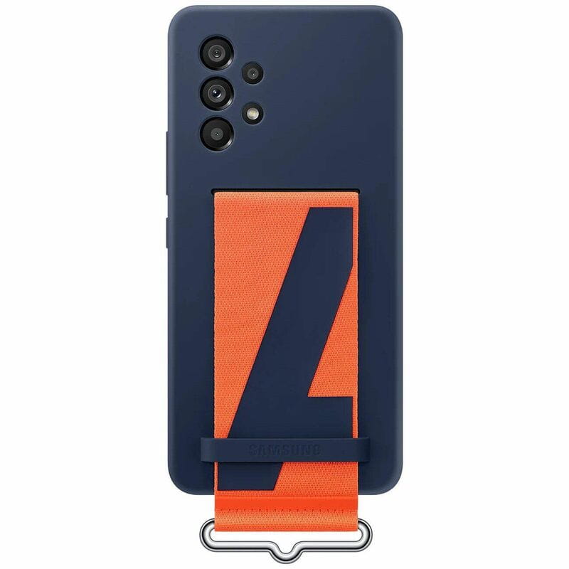 Чехол-накладка Samsung Silicone Cover with Strap для Samsung Galaxy A53 SM-A536 Navy (EF-GA536TNEGRU)