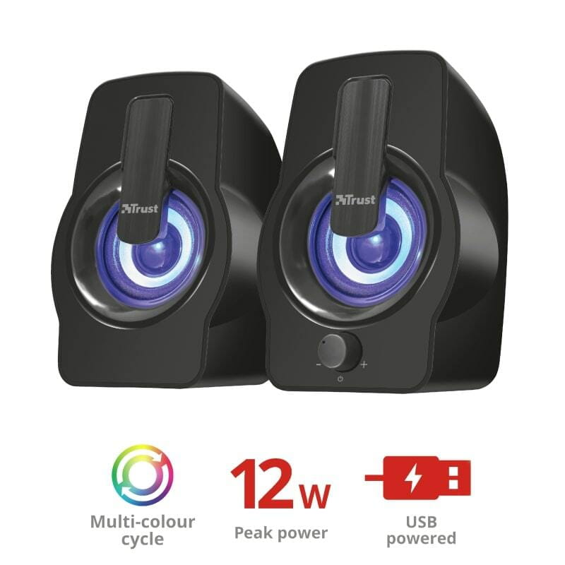 Акустическая система Trust 2.0 Gemi RGB Black (22948)