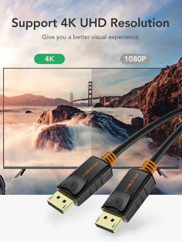 Кабель Cabletime DisplayPort - DisplayPort V 1.2 (M/M), 1.8 м Black (CD21K)