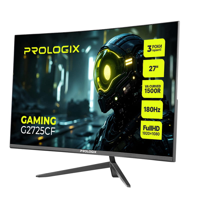 Монитор Prologix Gaming 27" G2725CF VA Black Curved 180Hz