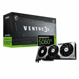Видеокарта GF RTX 5060 Ti 16GB GDDR7 Ventus 3X OC MSI (GeForce RTX 5060 Ti 16G VENTUS 3X OC)
