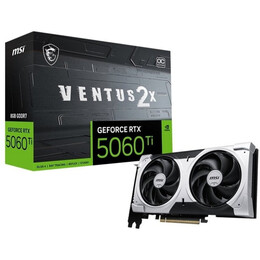 Відеокарта GF RTX 5060 Ti  8GB GDDR7 Ventus 2X OC Plus MSI (GeForce RTX 5060 Ti 8G VENTUS 2X OC PLUS)