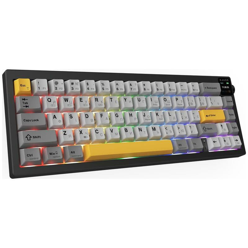 Клавиатура беспроводная Ajazz AK650 Flying Fish Switch Black (AK650-FF-BGY)_sample