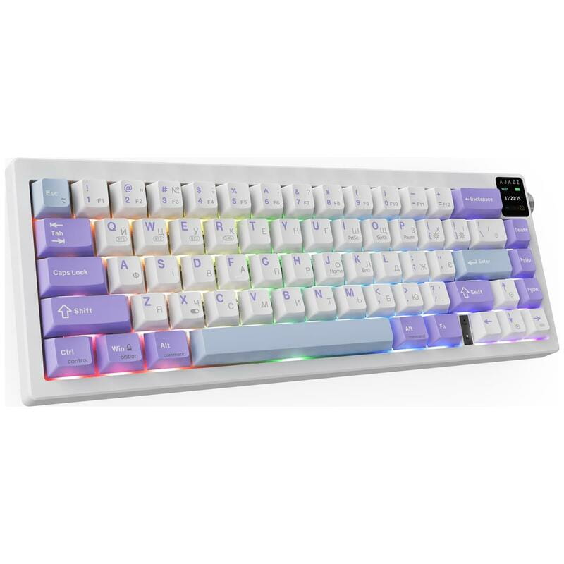 Клавиатура беспроводная Ajazz AK650 Flying Fish Switch Purple (AK650-FF-PWB)_sample