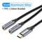 Фото - Кабель Vention Audio 2x3.5 mm F - USB Type-C M, 0.3 m, Black (BGPHY) | click.ua