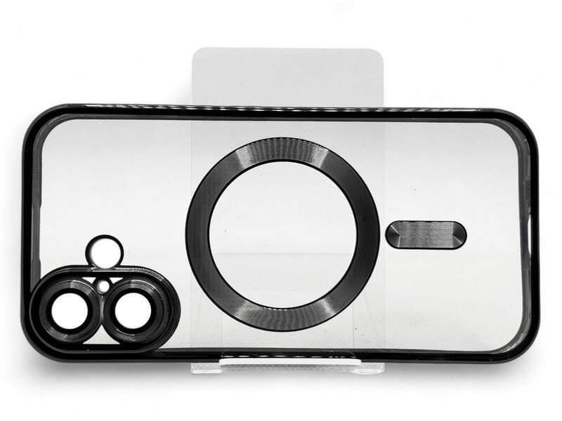 Чохол-накладка BeCover TPU Chrome Case MagSafe для Apple iPhone 16 Black (712070)