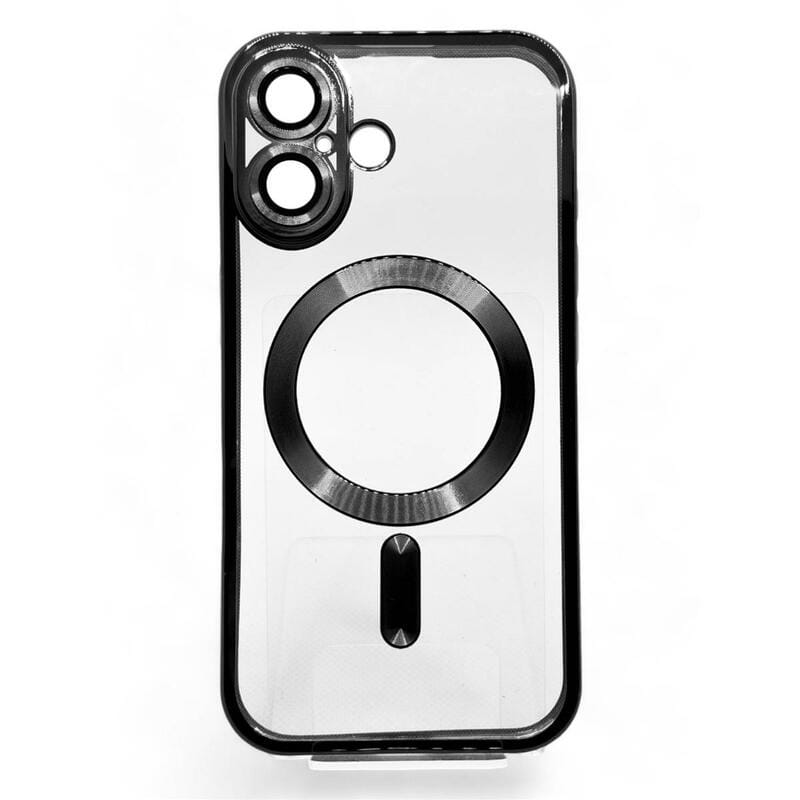 Чохол-накладка BeCover TPU Chrome Case MagSafe для Apple iPhone 16 Black (712070)