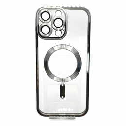Чeхол-накладка BeCover TPU Chrome Case MagSafe для Apple iPhone 16 Pro Silver (712083)