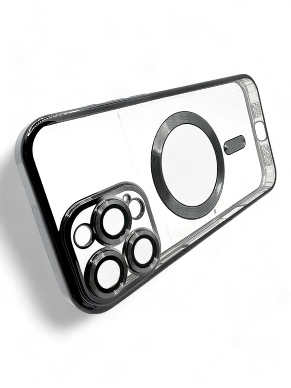Чeхол-накладка BeCover TPU Chrome Case MagSafe для Apple iPhone 16 Pro Max Black (712085)