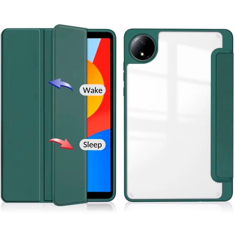 Чехол-книжка BeCover Soft Edge TPU для Xiaomi Redmi Pad SE 8.7 Dark Green (712566)