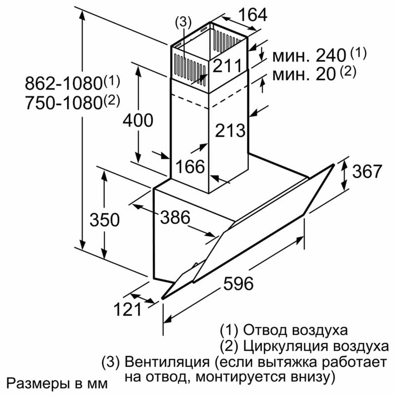 Вытяжка Bosch DWK065G60R