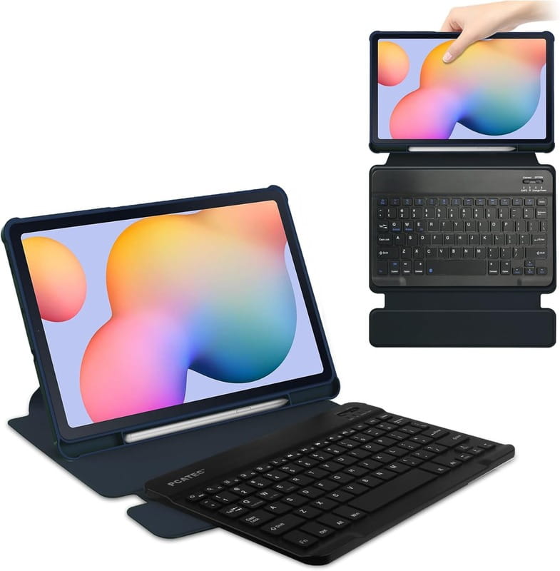 Чохол з бездротовою клавіатурою BeCover 360° Rotatable для Samsung Galaxy Tab S6 Lite 10.4 SM-P620/SM-P625/SM-P627 Deep Blue (712588)