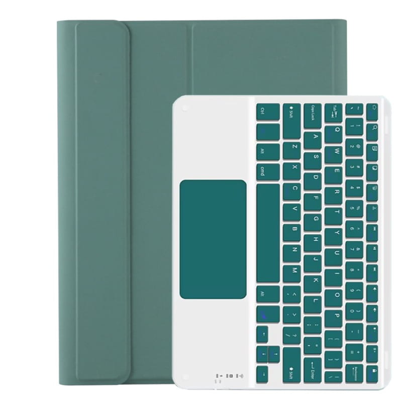 Чехол с беспроводной клавиатурой (TouchPad) BeCover для Lenovo Tab M10 Plus TB-125F (3rd Gen)/K10 Pro TB-226 Dark Green (712392)