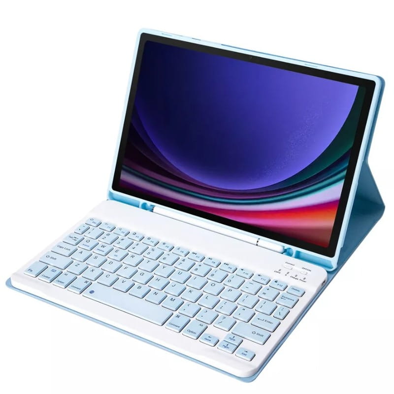 Чохол з бездротовою клавіатурою BeCover для Samsung Galaxy Tab A9 SM-X115 Light Blue (712358)