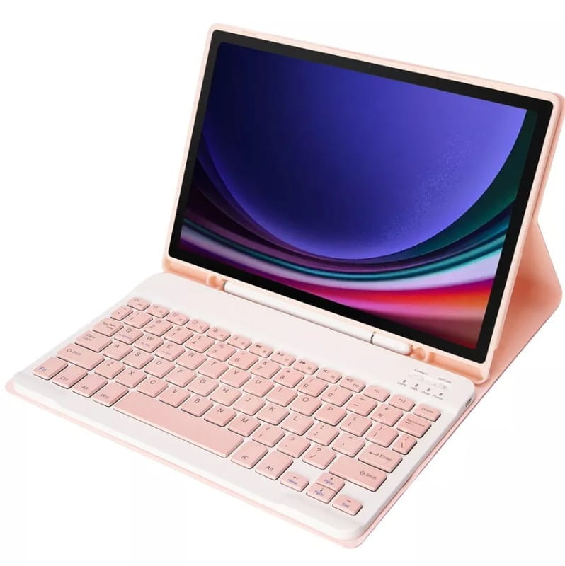 Чохол з бездротовою клавіатурою BeCover для Samsung Galaxy Tab A9 SM-X115 Pink (712359)