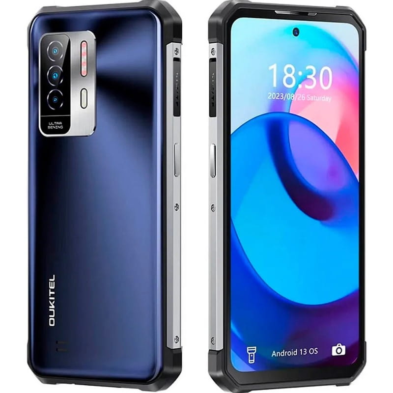 Смартфон Oukitel WP27 12/256GB Black/Blue (6931940773058)