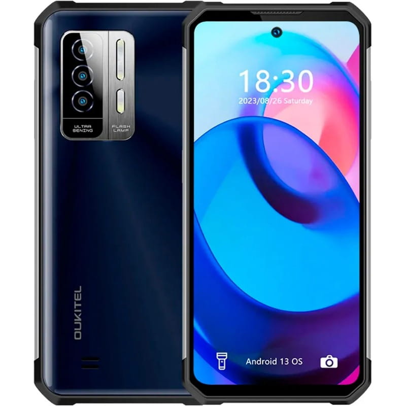 Смартфон Oukitel WP27 12/256GB Black/Blue (6931940773058)
