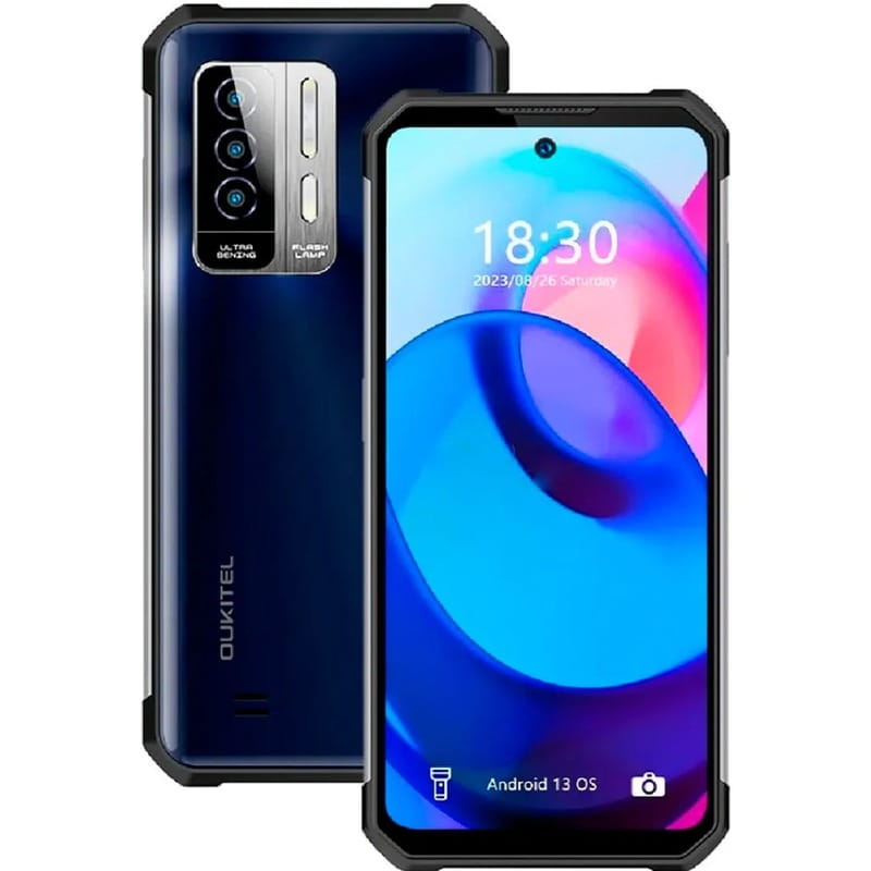Смартфон Oukitel WP27 12/256GB Black/Blue (6931940773058)