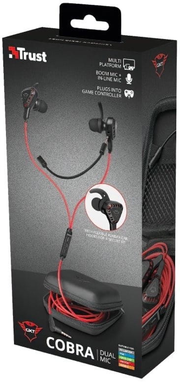 Гарнiтура Trust GXT 408 Cobra Multiplatform Red (23029)