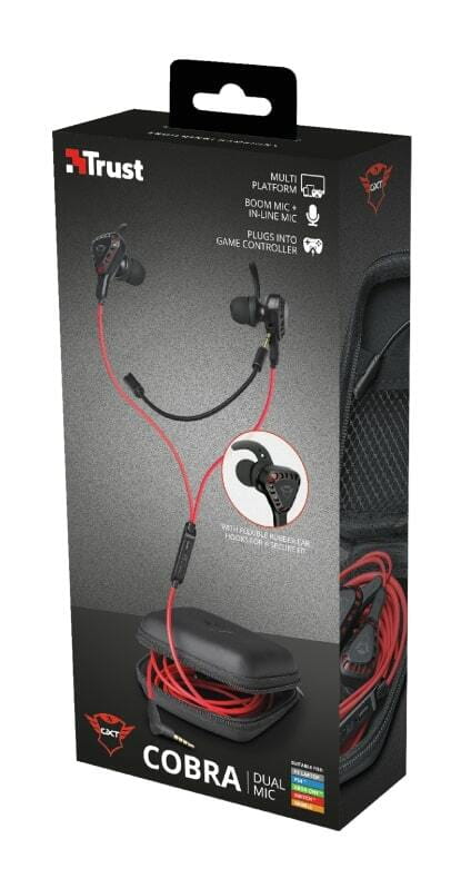 Гарнитура Trust GXT 408 Cobra Multiplatform Red (23029)