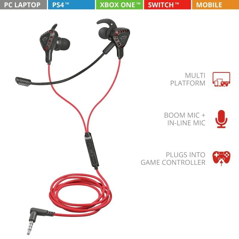 Гарнитура Trust GXT 408 Cobra Multiplatform Red (23029)