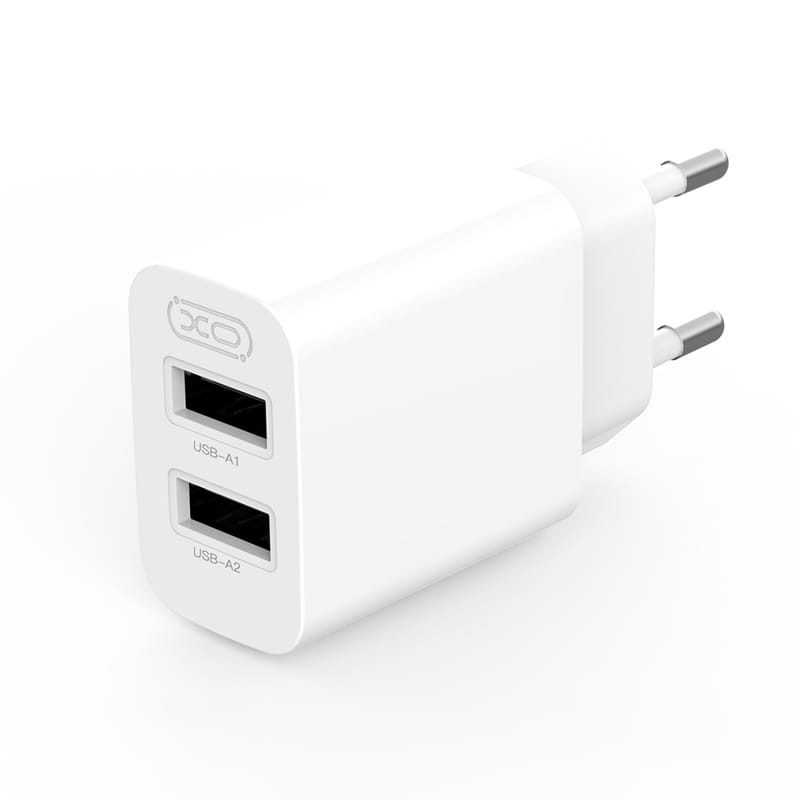 Сетевое зарядное устройство XO L109 (2USB, 2.4А) White (L109.white)