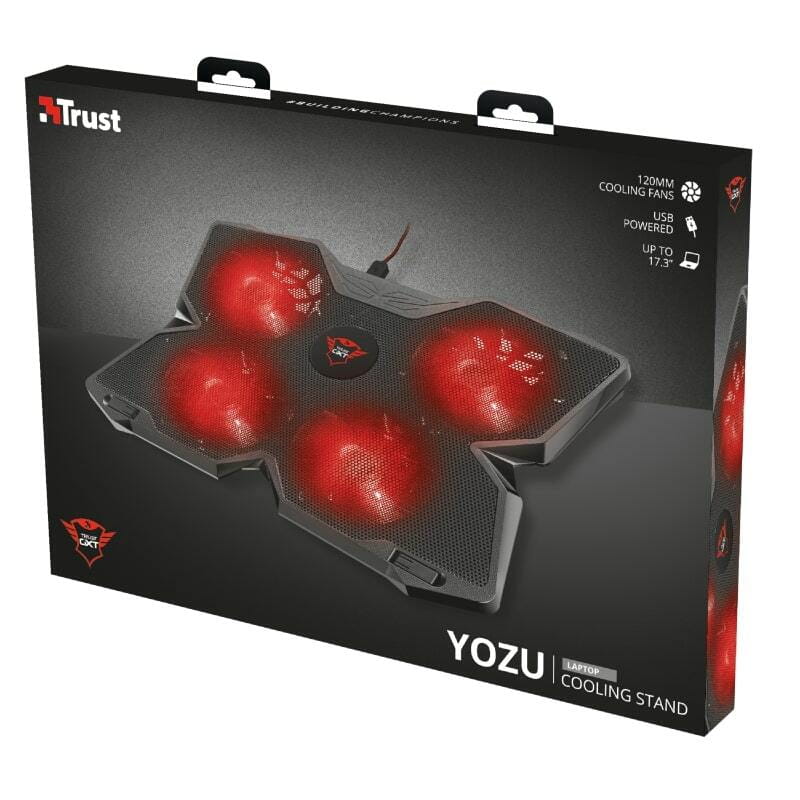 Охлаждающая подставка для ноутбука Trust GXT 278 Notebook Cooling Stand 17.3" Black (20817)
