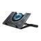 Фото - Охолоджуюча підставка для ноутбука Trust GXT 1125 Quno Blue LED 17.3" Black (23581) | click.ua