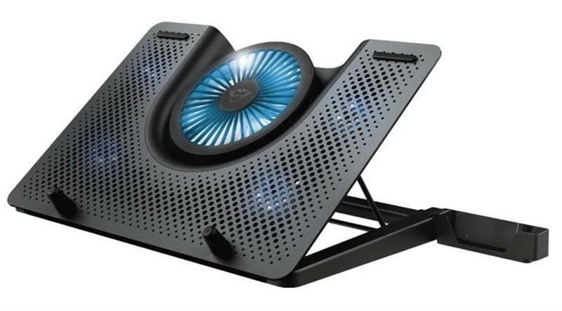 Охолоджуюча підставка для ноутбука Trust GXT 1125 Quno Blue LED 17.3" Black (23581)